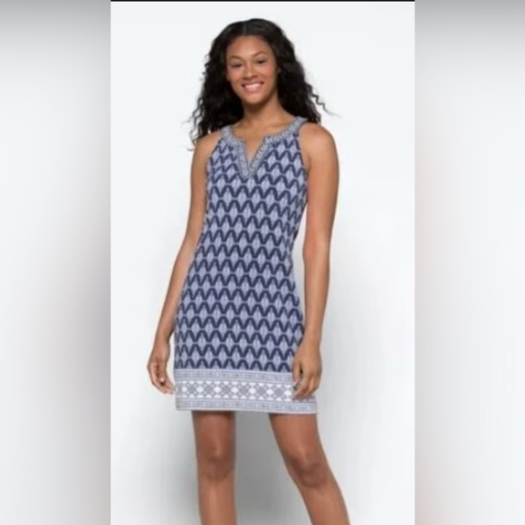 Magnolia Blue Mini Dress - Picture 1 of 9